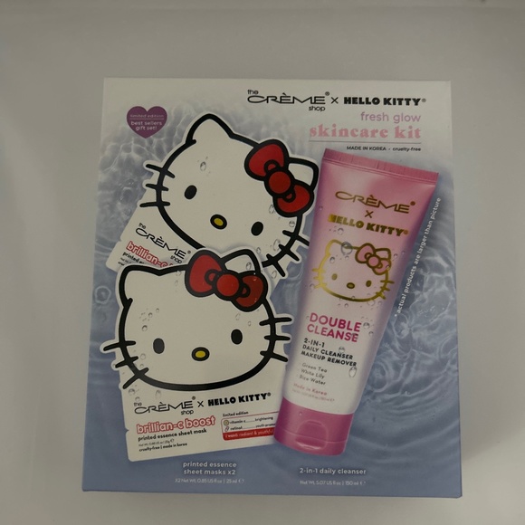 🍀 the Creme Shop X Hello Kitty 🍀 Face Mask Cleanser Makeup Remover Korea Kit🍀 - Picture 1 of 5